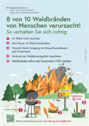 Poster A3 Waldbrand