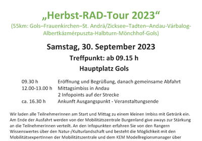 Einladung Herst-RAD-Tour 2023